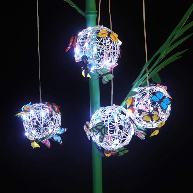Solar LED Garden Butterfly Lights Outdoor Waterproof Decorative Lighting