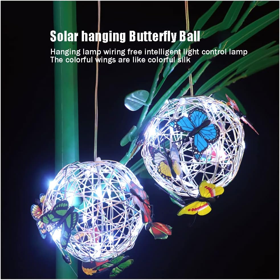 Solar LED Garden Butterfly Lights Outdoor Waterproof Decorative Lighting