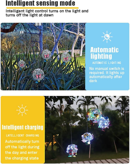 Solar LED Garden Butterfly Lights Outdoor Waterproof Decorative Lighting