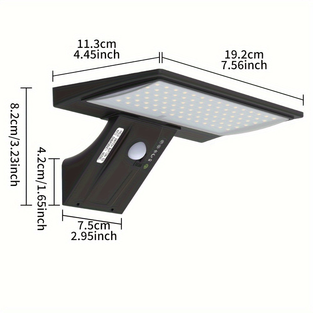 Solar LED Motion Sensor Flood Light Waterproof Outdoor Lamp