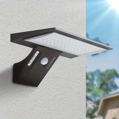 Solar LED Motion Sensor Flood Light Waterproof Outdoor Lamp