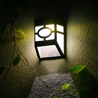 Solar LED Wall Lights Outdoor Waterproof Garden Lamp Set