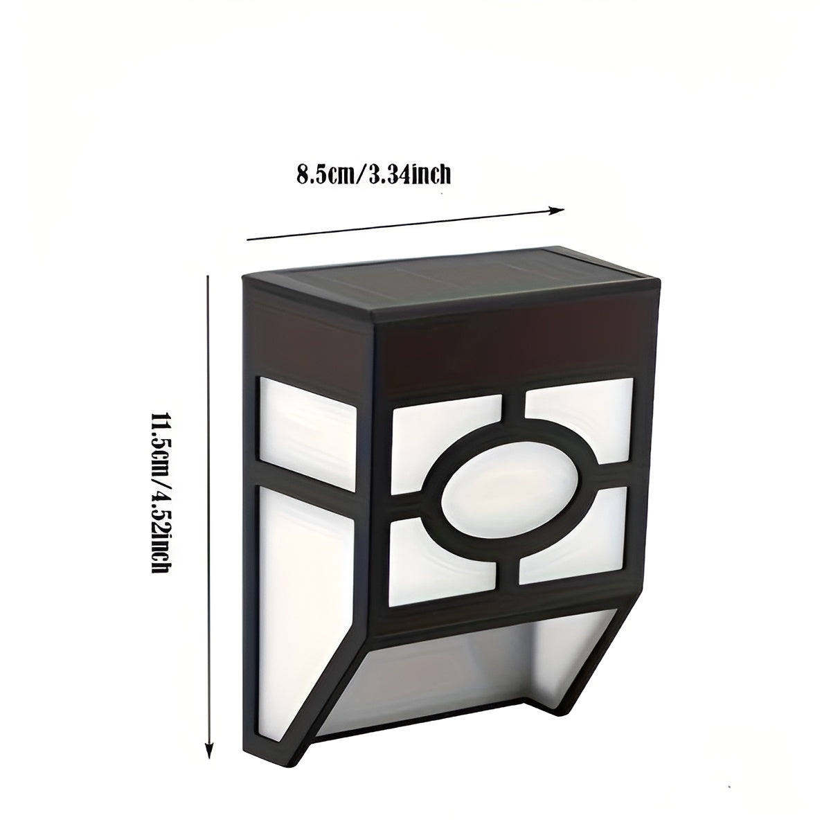 Solar LED Wall Lights Outdoor Waterproof Garden Lamp Set