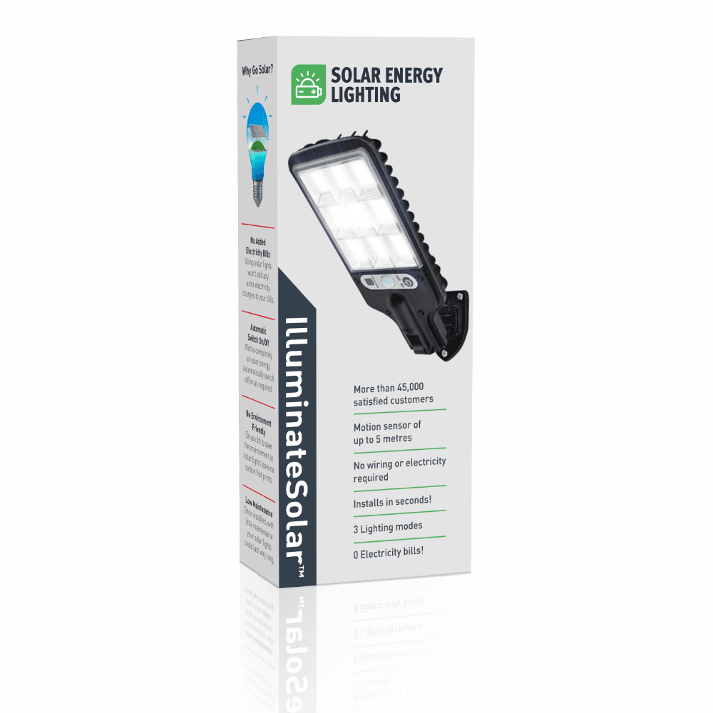 Solar Motion Sensor Wall Light with Remote Control