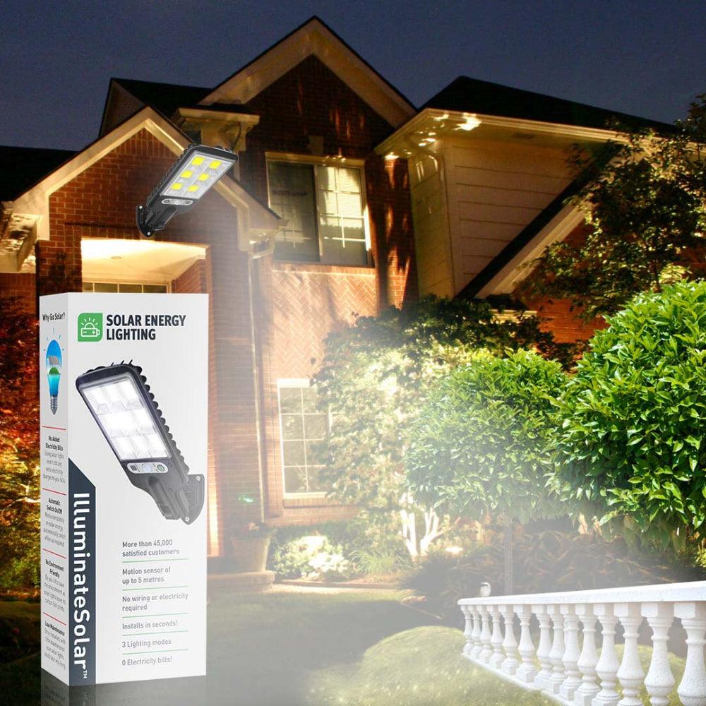 Solar Motion Sensor Wall Light with Remote Control