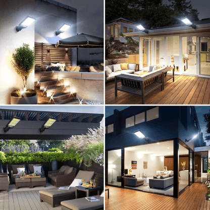 Solar Motion Sensor Wall Light with Remote Control
