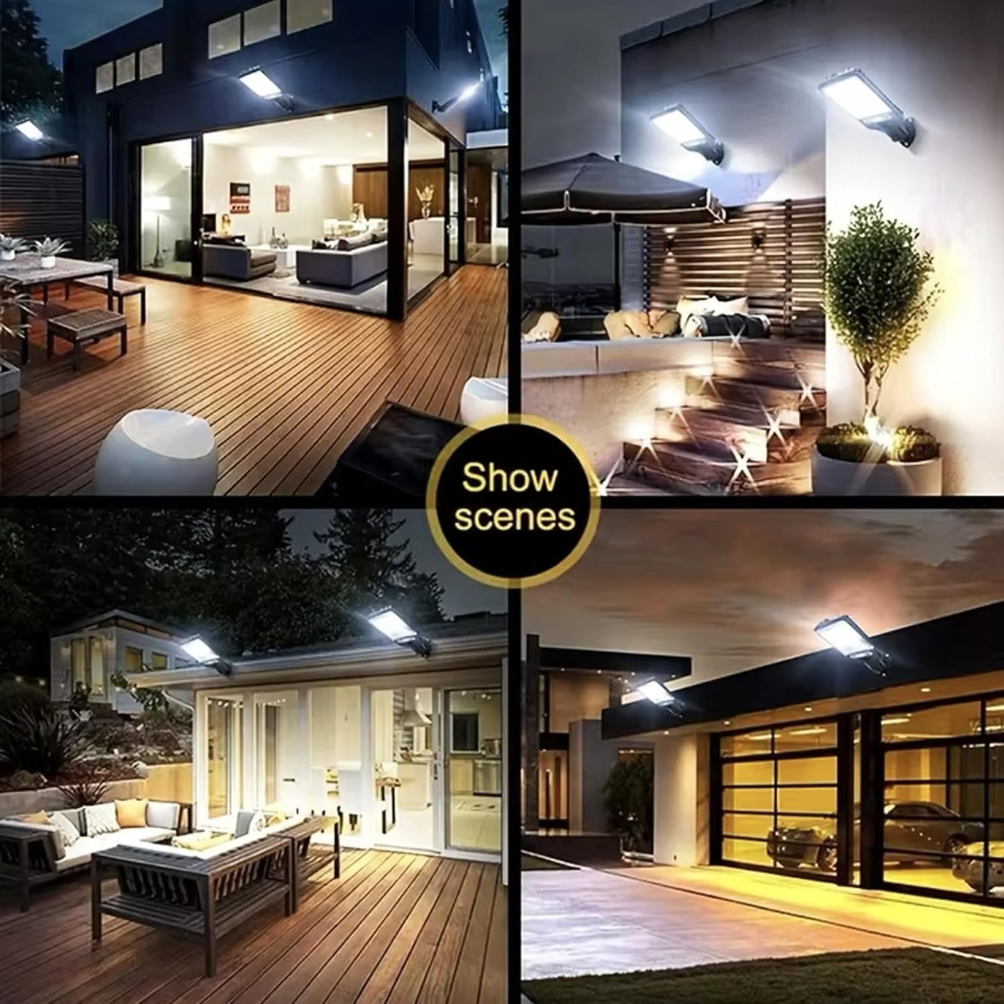 Solar Motion Sensor Wall Light with Remote Control