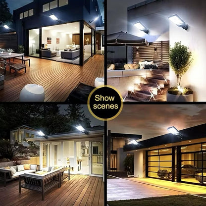 Solar Motion Sensor Wall Light with Remote Control