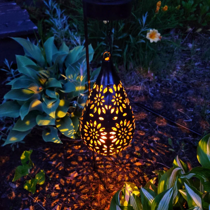 Solar Outdoor Hanging Lantern Waterproof Garden Patio Light