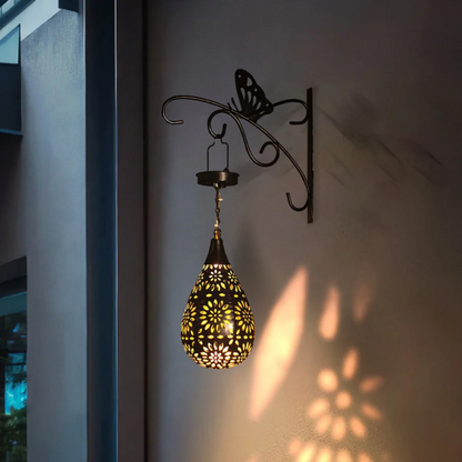 Solar Outdoor Hanging Lantern Waterproof Garden Patio Light
