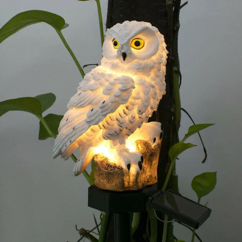 Solar Owl Garden Lamp – Outdoor Decorative Solar Light for Patio, Yard, and Balcony