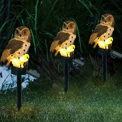 Solar Owl Garden Lamp – Outdoor Decorative Solar Light for Patio, Yard, and Balcony