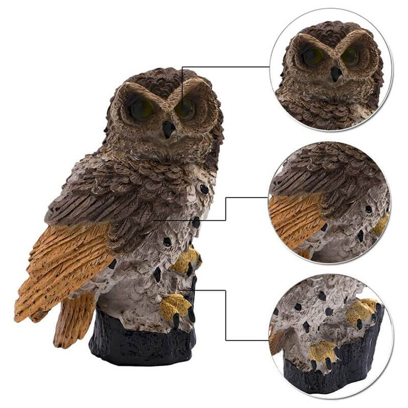 Solar Owl Garden Lamp – Outdoor Decorative Solar Light for Patio, Yard, and Balcony
