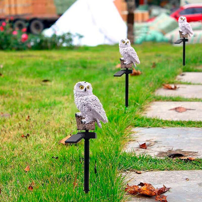 Solar Owl Garden Lamp – Outdoor Decorative Solar Light for Patio, Yard, and Balcony