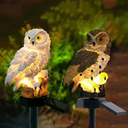 Solar Owl Garden Lamp – Outdoor Decorative Solar Light for Patio, Yard, and Balcony