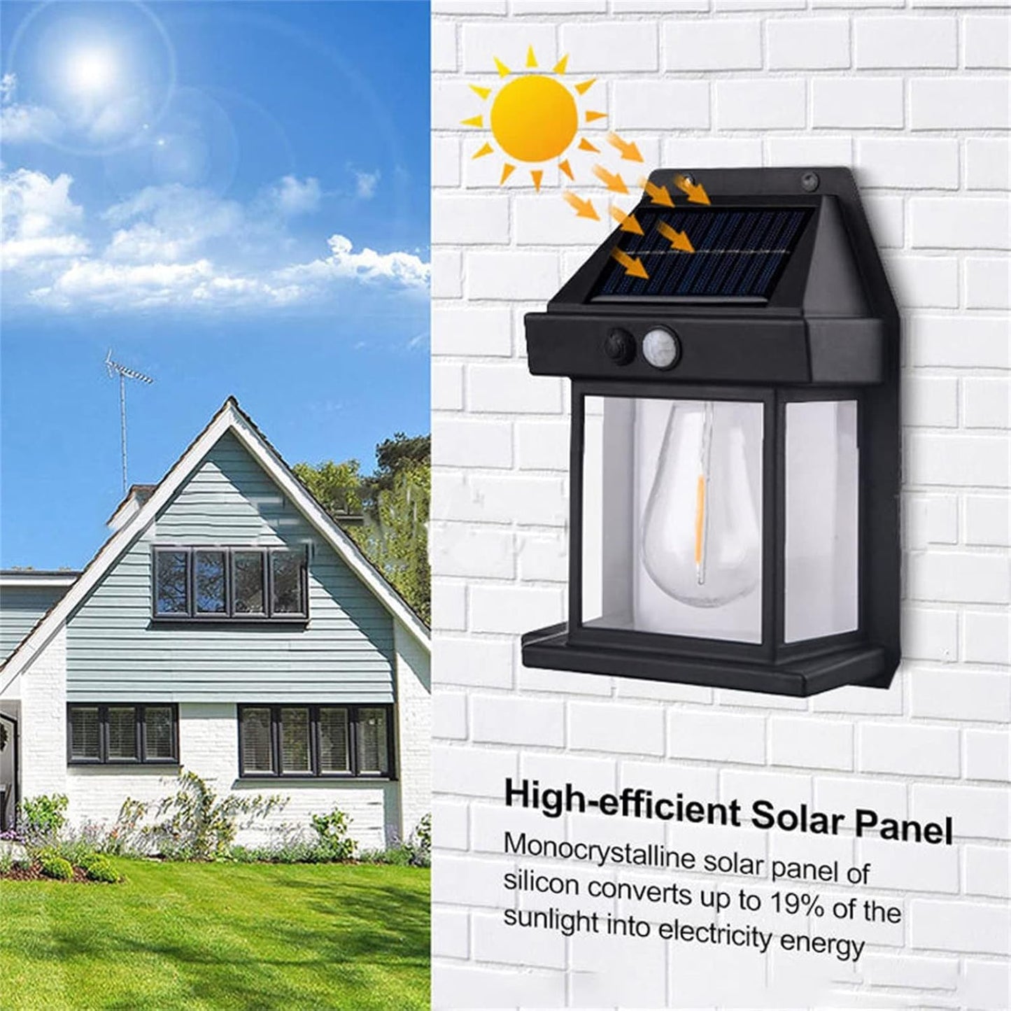 Solar Powered LED Outdoor Light Waterproof Garden Lamp