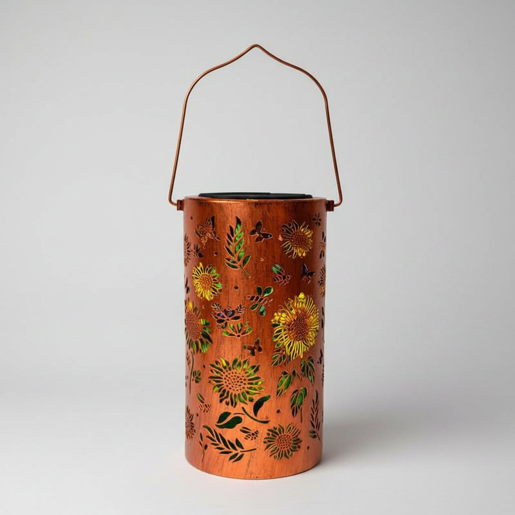 Solar Powered Outdoor Lantern Decorative Garden Light for Patio Pathway and Yard Decor