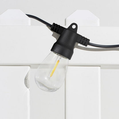 Snoerverlichting op zonne-energie voor buiten met Edison-lampen, tuindecoratie voor terras