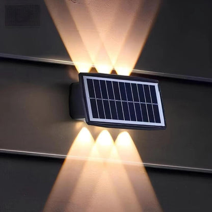 Solcelledrevet udendørs væglampe med LED til havebelysning langs stier