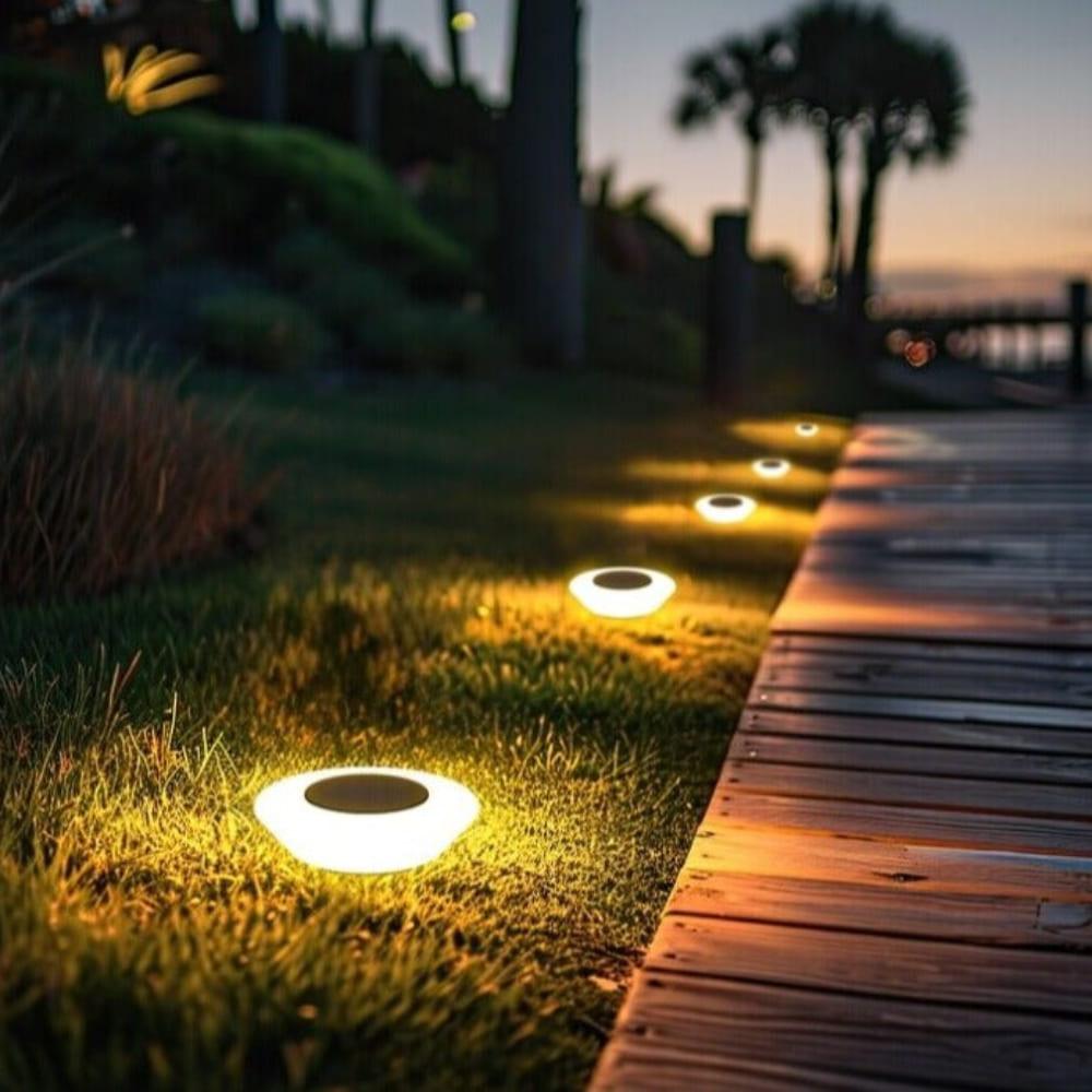 SolarGround LED Spotlights | Set of 4 Solar-Powered Outdoor Garden Lights