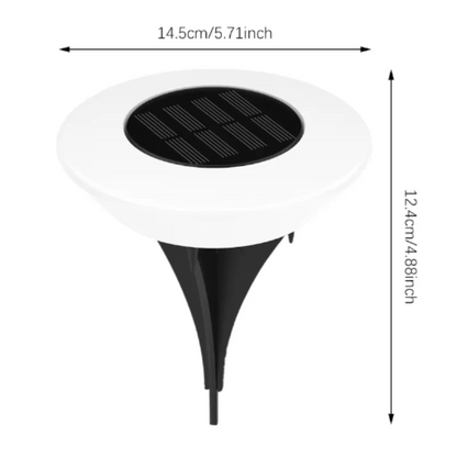 SolarGround LED Spotlights | Set of 4 Solar-Powered Outdoor Garden Lights