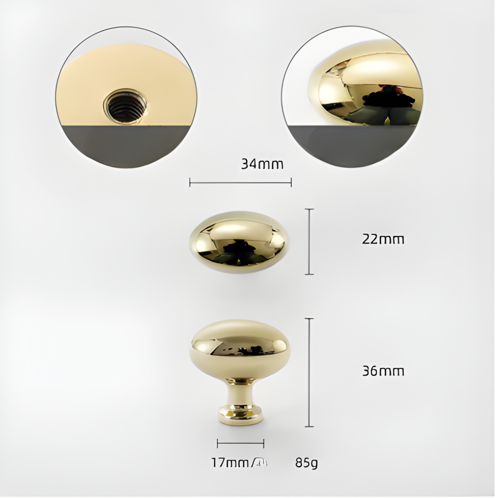 Solid Brass Cabinet Knobs Luxury Drawer Pull Handles Italian Style Hardware