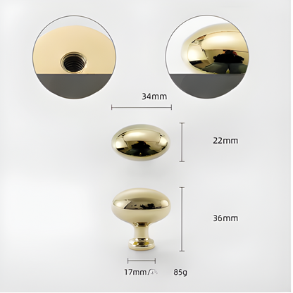 Solid Brass Cabinet Knobs Luxury Drawer Pull Handles Italian Style Hardware
