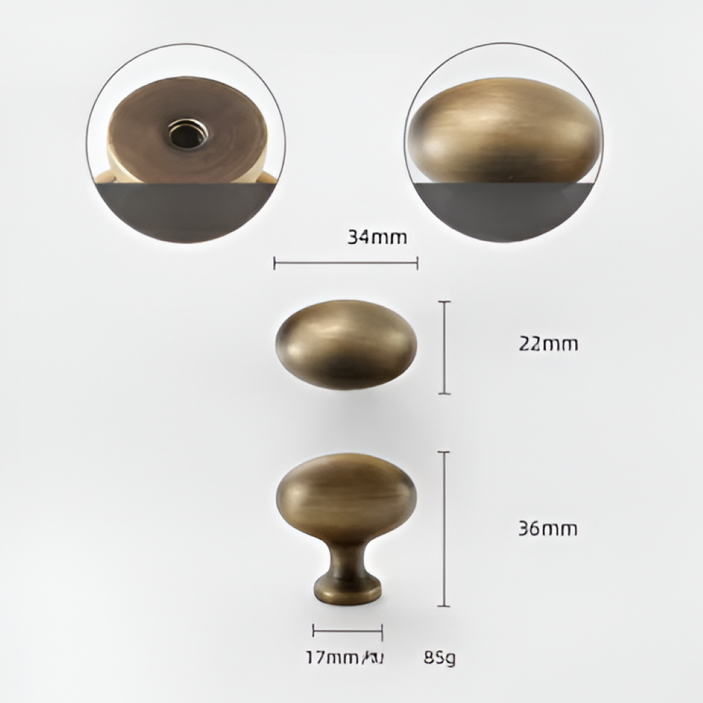 Solid Brass Cabinet Knobs Luxury Drawer Pull Handles Italian Style Hardware