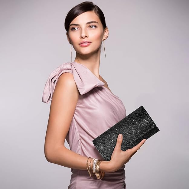 Sparkle Glitter Clutch Bag – Compact Elegant Party Handbag