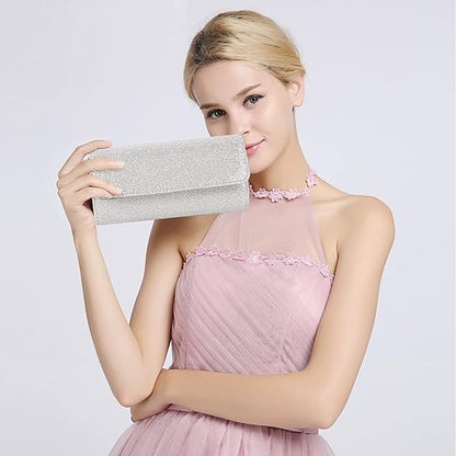 Sparkle Glitter Clutch Bag – Compact Elegant Party Handbag