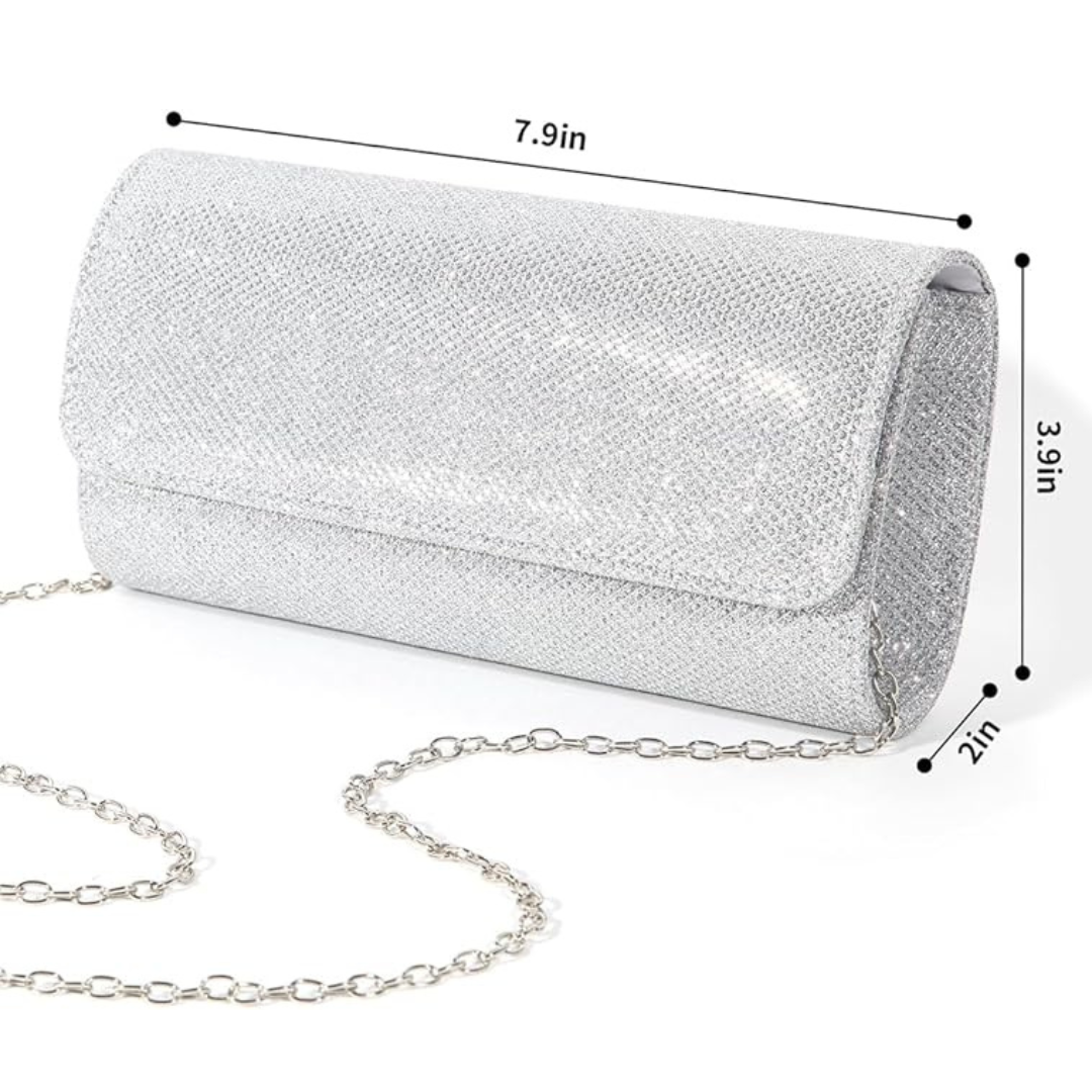 Sparkle Glitter Clutch Bag – Compact Elegant Party Handbag