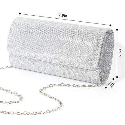 Sparkle Glitter Clutch Bag – Compact Elegant Party Handbag