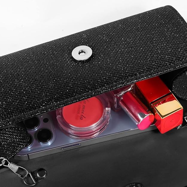 Sparkle Glitter Clutch Bag – Compact Elegant Party Handbag