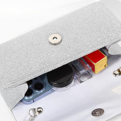 Sparkle Glitter Clutch Bag – Compact Elegant Party Handbag