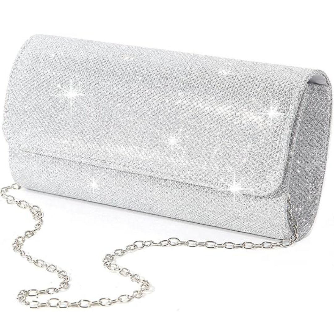 Sparkle Glitter Clutch Bag – Compact Elegant Party Handbag