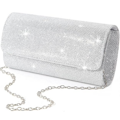 Sparkle Glitter Clutch Bag – Compact Elegant Party Handbag