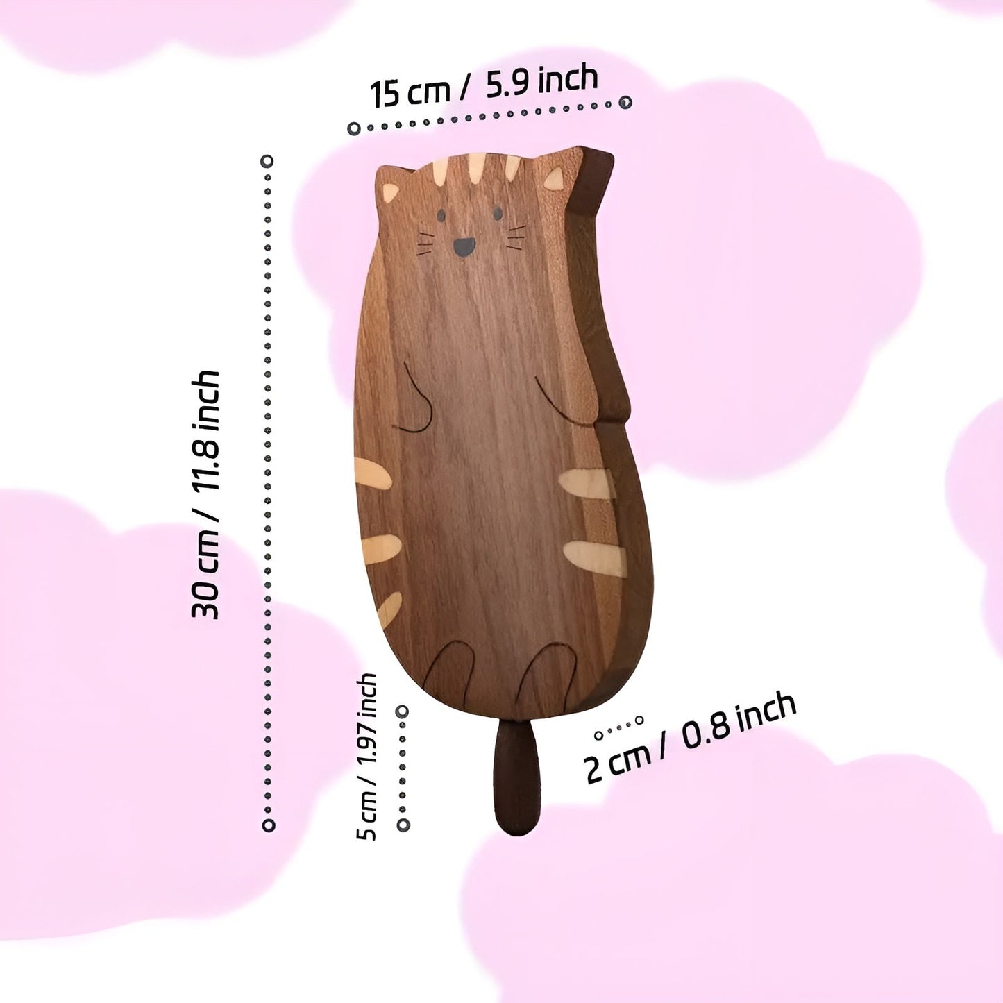 Squirrel Wooden Cutting Board Solid Wood Serving Board