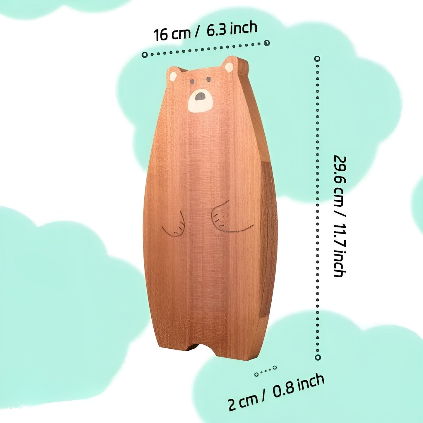 Squirrel Wooden Cutting Board Solid Wood Serving Board
