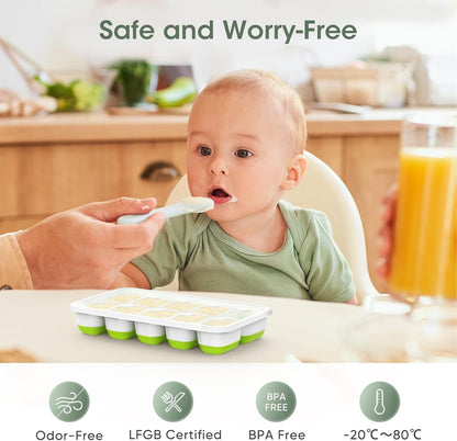 Stackable Silicone Ice Cube Trays with Storage Box – Easy Ice for Drinks and Cocktails