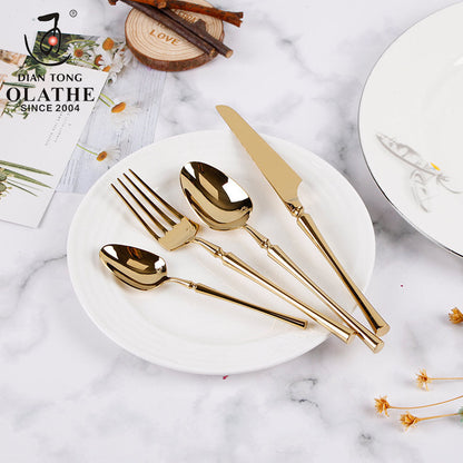 Stainless Steel Cutlery Set Elegant Dining Flatware Collection