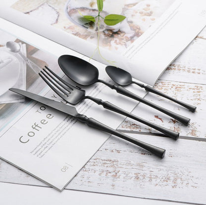 Stainless Steel Cutlery Set Elegant Dining Flatware Collection