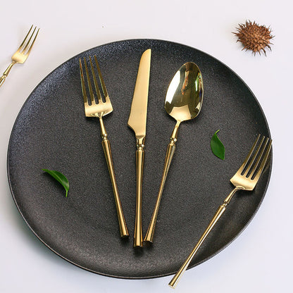 Stainless Steel Cutlery Set Elegant Dining Flatware Collection