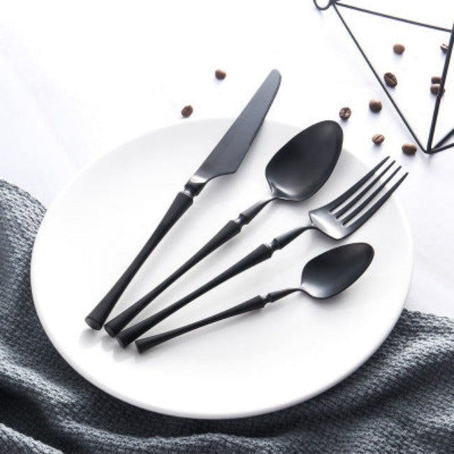 Stainless Steel Cutlery Set Elegant Dining Flatware Collection