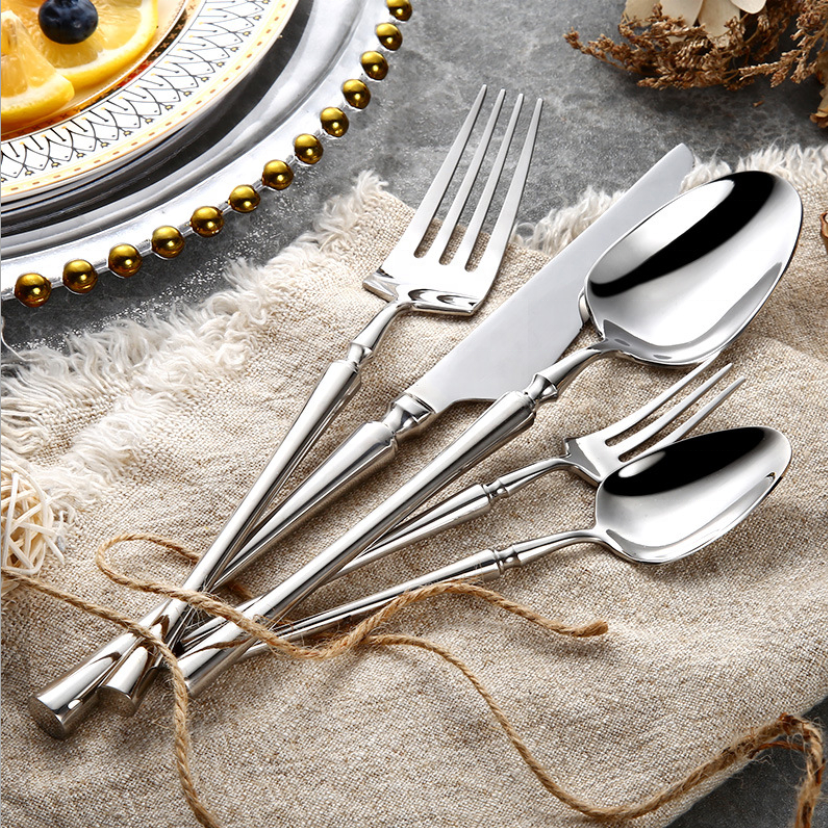 Stainless Steel Cutlery Set Elegant Dining Flatware Collection