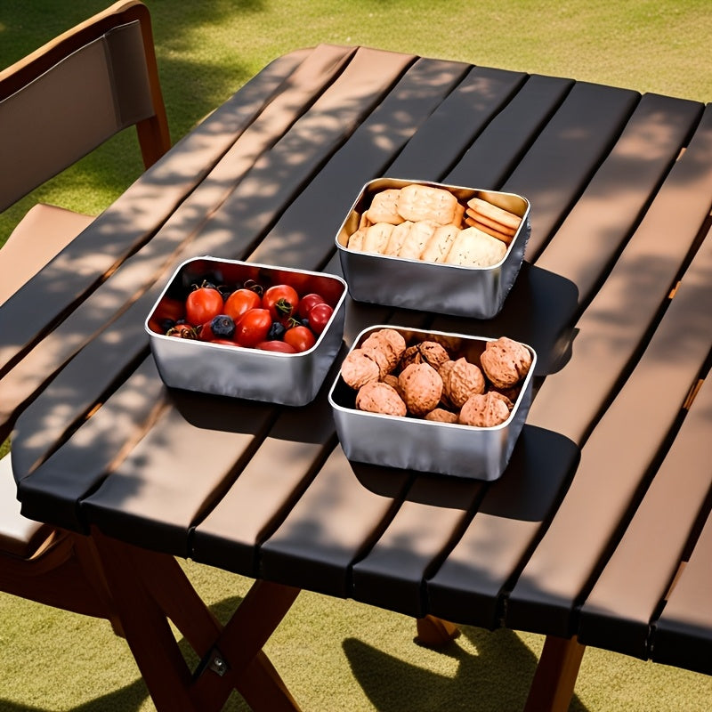 Stainless Steel Food Storage Container Set Stackable Kitchen Boxes
