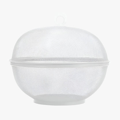 Stainless Steel Fruit Bowl Mesh Cover Large Capacity