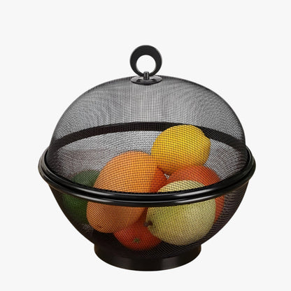 Stainless Steel Fruit Bowl Mesh Cover Large Capacity