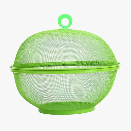 Stainless Steel Fruit Bowl Mesh Cover Large Capacity