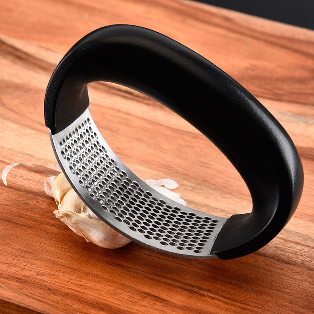 Stainless Steel Garlic Press Rocker Easy Garlic Crusher and Mincer Tool