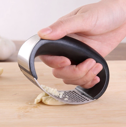 Stainless Steel Garlic Press Rocker Easy Garlic Crusher and Mincer Tool